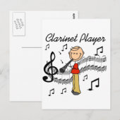 Tshirts en cadeautjes voor Clarinet Player van Sti Briefkaart (Voorkant / Achterkant)
