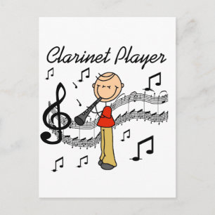Tshirts en cadeautjes voor Clarinet Player van Sti Briefkaart