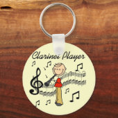 Tshirts en cadeautjes voor Clarinet Player van Sti Sleutelhanger (Voorkant)
