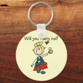 Tshirts en cadeautjes voor getrouwde bruiloft sleutelhanger (Voorkant)