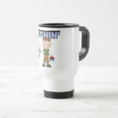 Tshirts en cadeautjes voor visjongen reisbeker (Voorkant rechts)