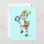 Tshirts en cadeautjes voor voetzoekers briefkaart (Voorkant / Achterkant)