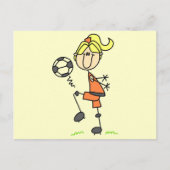 Tshirts en cadeautjes voor voetzoekers briefkaart (Voorkant)