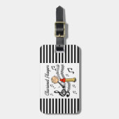 Tshirts en cadeautjes voor zakelijke Clarinet-spel Bagagelabel (Voorkant verticaal)