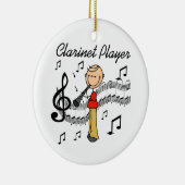 Tshirts en cadeautjes voor zakelijke Clarinet-spel Keramisch Ornament (Rechts)