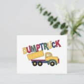 Tshirts met dumpers en cadeaus briefkaart (Staand voorkant)