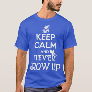 Tshirts met feesten houden kalm en groeien nooit o