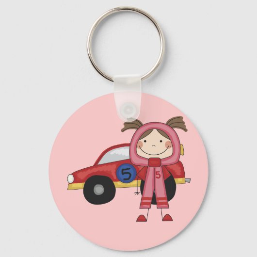 Tshirts met wielrennen voor rackchauffeurs sleutelhanger (Voorkant)