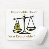 Tshirtscale, redelijke twijfel, voor een redelijke muismat (Met muis)