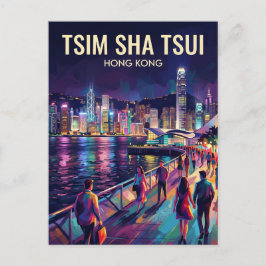 Tsim Sha Tsui Promenade Hong Kong Briefkaart