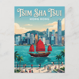 Tsim Sha Tsui Promenade Hongkong Briefkaart