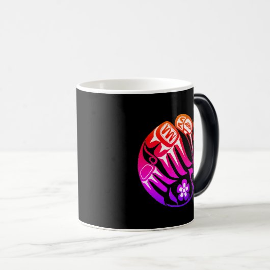 Tsimshian Hummingbird Magische Mok (Voorkant rechts)