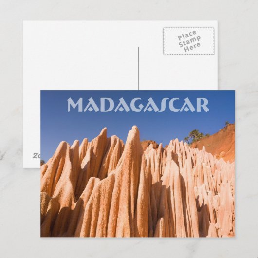 Tsingy rouges de Madagascar Briefkaart (Voorkant / Achterkant)