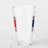 Tsjaad en Tsjadische vlag Persoonlijk  Glas (Links)