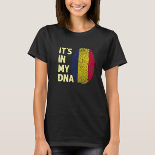 Tsjaad in mijn dna Chadian-vlaggenteam Tsjaad T-shirt