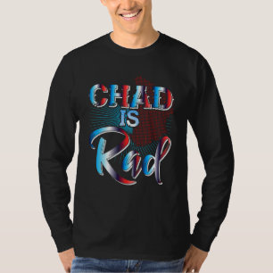 Tsjaad is de rode Tsjadische landkleding Tsjaad T-shirt