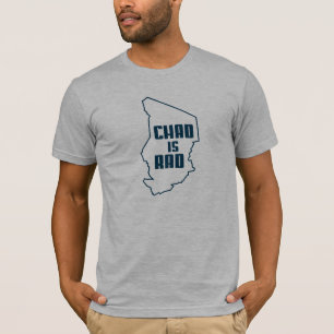 Tsjaad is Rad Outline Blue T-shirt