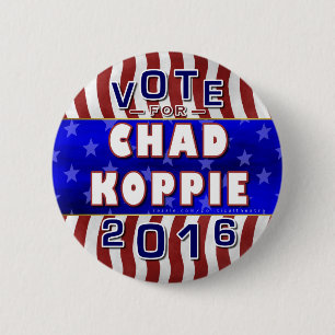 Tsjaad Koppie President 2016 Verkiezingsgrondwet Ronde Button 5,7 Cm