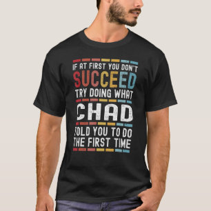 Tsjaad naam gepersonaliseerde grappige verjaardag  t-shirt