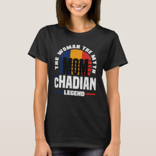 Tsjaad Tsjaad Vlag Moederdag T-shirt