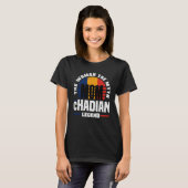 Tsjaad Tsjaad Vlag Moederdag T-shirt (Voorkant volledig)