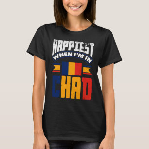 Tsjaad Tsjadische Tsjadische Tsjadische vlag is he T-shirt