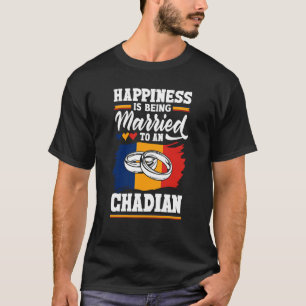 Tsjaad-Tsjadische vlag geluk is een staatshuwelijk T-shirt