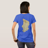 Tsjaad Vlag en Kaart DK T-Shirt (Achterkant volledig)