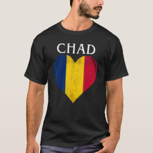 Tsjaad Vlag Hart Voor Tsjaad T-shirt