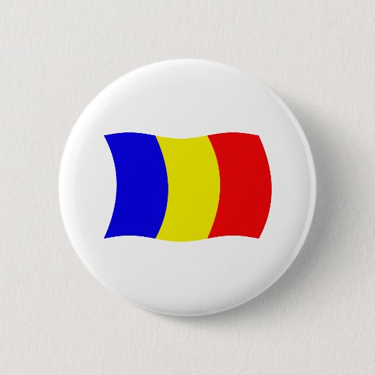 Tsjaad Vlag Knop Ronde Button 5,7 Cm (Voorkant)