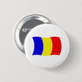 Tsjaad Vlag Knop Ronde Button 5,7 Cm (Voorkant /achterkant)