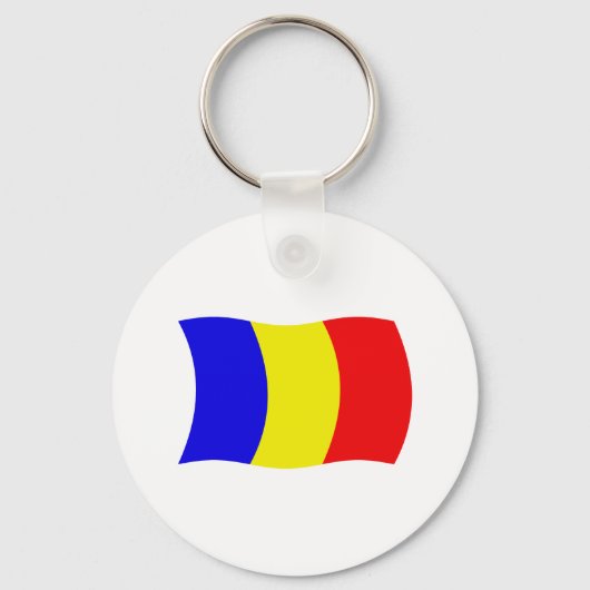 Tsjaad Vlag Sleutelhanger (Voorkant)