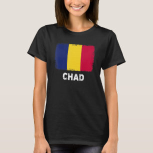 Tsjaad Vlag steun Tsjadische bevolking Vrouwen Man T-shirt