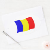 Tsjaad Vlag Sticker (Envelop)