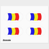 Tsjaad Vlag Sticker (Vel)