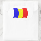 Tsjaad Vlag Sticker (Tas)