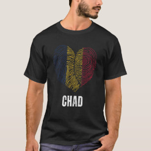 Tsjaad Vlag Tsjaad Vlag Tsjaad DNA Tsjaad Hart T-shirt