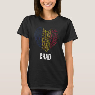 Tsjaad Vlag Tsjaad Vlag Tsjaad DNA Tsjaad Hart T-shirt