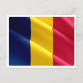 Tsjaad - Waving Flag - Briefkaart (Voorkant)