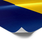 Tsjaad - Waving Flag - Poster (Hoek)