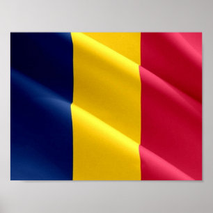 Tsjaad - Waving Flag - Poster