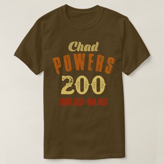 Tsjaadse Bevoegdheden 200  Retrotekst T-shirt (Design voorkant)