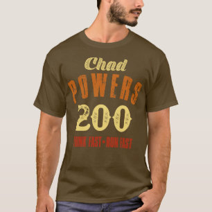 Tsjaadse Bevoegdheden 200 Retrotekst T-shirt