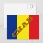 Tsjaadse vlag briefkaart (Voorkant / Achterkant)