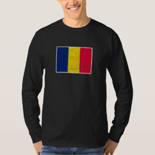 Tsjaadse vlag met  Tsjadische nationale kleuren T-shirt