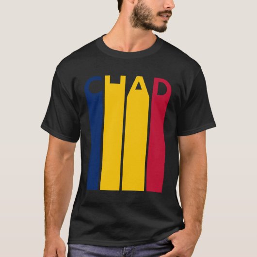 Tsjaadse vlag Tsjaad T-shirt (Voorkant)
