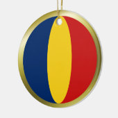 Tsjaadse vlagornament keramisch ornament (Links)