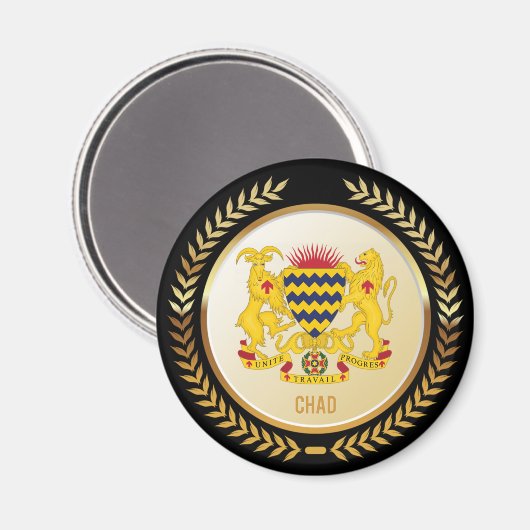 Tsjaadse wapenstilstand magneet (Voorkant / Achterkant)