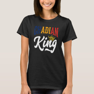 Tsjadische Koning Chad Tsjadische Tsjad Vlag T-shirt