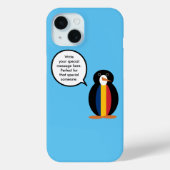 Tsjadische pratende mevrouw Penguin gepersonalisee Case-Mate iPhone Case (Achterkant)